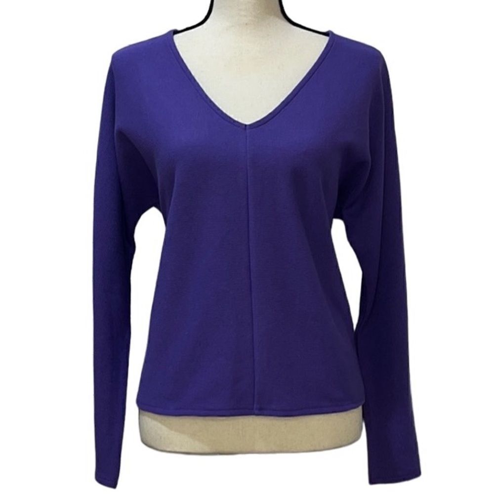 Alfani Ribbed Knit Long Sleeve Top